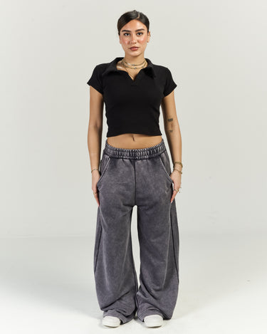 Washed Wide Leg Sweatpants